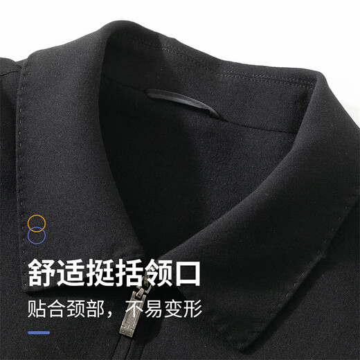 Shanshan 95 wool blended executive jacket men's spring and autumn business casual commuting lapel zipper cardigan short coat