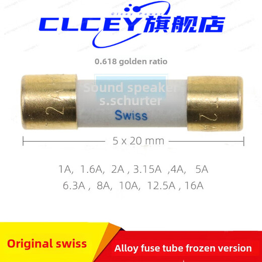 Swiss Shute frozen alloy heating fuse audio fuse 5X20Mm 16A