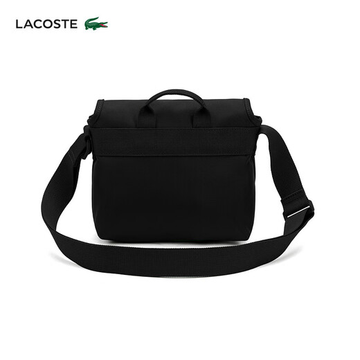 Lacoste Crocodile français Hommes and Women Même modèle 25 automne Nouvelle mode simple Pack postal polyvalent nu4865ne 000 / noir