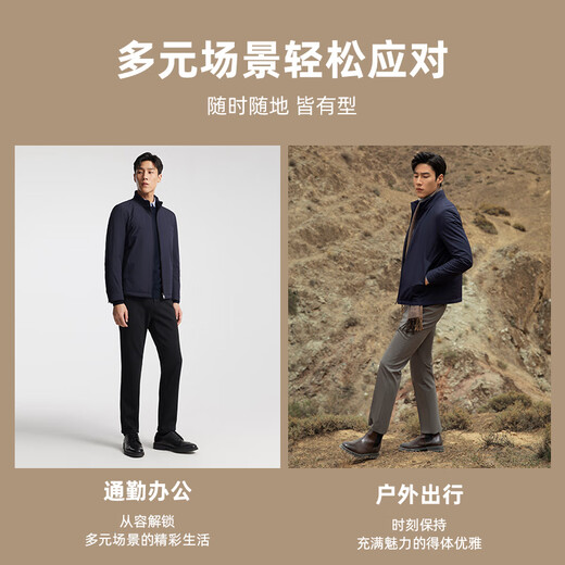 Youngor men's executive jacket autumn new official senior business lapel cotton jacket 429976