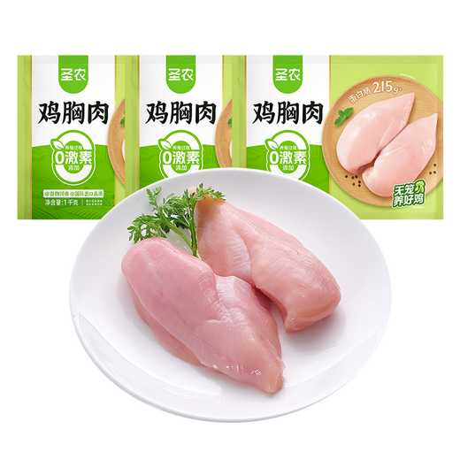 Shennong Chicken Breast 6Jin Jin equals 0.5kg Frozen Fitness Meal Halal Food Frozen Ingredients Straight from the Source