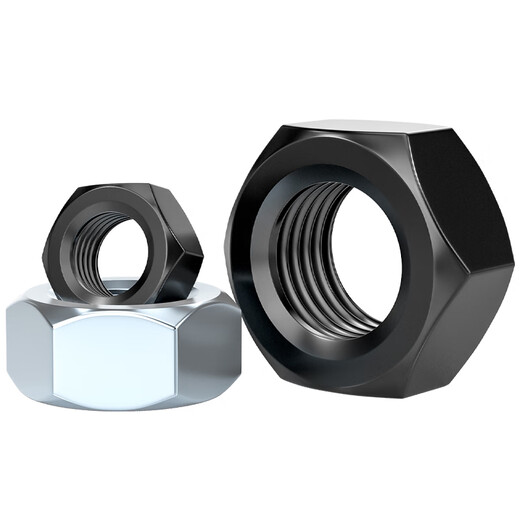 Tianzhuo Hardware National Standard Grade 4.8/Grade 8.8/Grade 12.9 Black hexagonal nut Iron nut Galvanized nickel plated screw cap M2-M30 Blue and white zinc M30 (3 pieces) Grade 8.8
