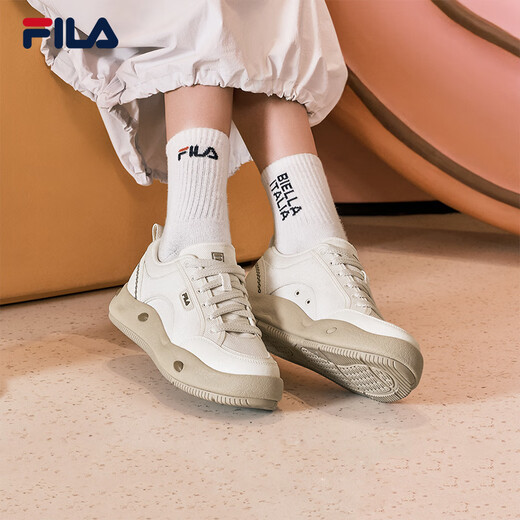 FILA Official Women's Shoes COOKIES Retro Canvas Shoes 2025 Cookie Shoes Fashion Casual Shoes