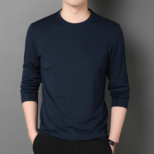 PDG Yageor 2025 Spring and Automne Mulberry's Mulberry Silk Couleur de couleur longue T-shirt à manches décontractées Spring Round Round Top Base Shirt 1506 Couleur en V