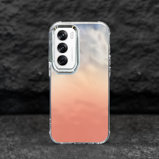 可不可 适用opporeno13手机壳reno12新款水波纹保护套reno11/10大孔镜头reno9/8/6创意个性纯色晕染防摔 水波纹-【蓝色晕染A846】+手机膜 Reno5/Reno5K