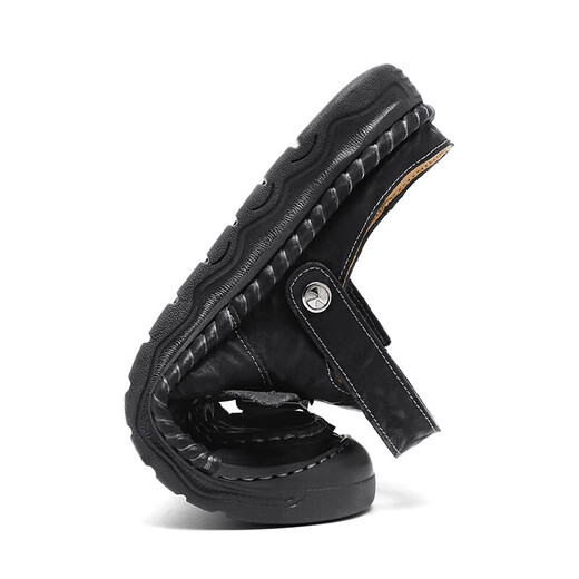Sandalen Herren trendy Outdoor Sports Kleidung Bag-Toe Casual Schuhe Pantoffeln 2025 Neue Sommer atmungsaktiven Männer Beachschuhen braun [Mikrofaserleder A673] 47