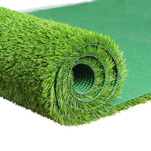 Artificial simulated turf carpet kindergarten outdoor green plastic turf football field paving artificial fake turf mat 2 cm thick spring grass (1 meter wide * 4 meters long)