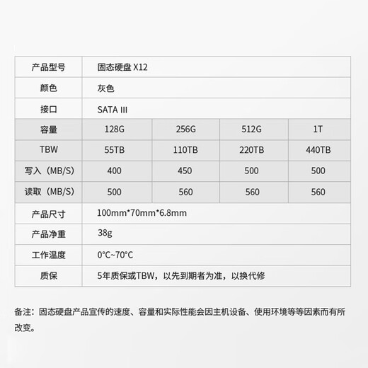 KOOTION Kuxiao SSD solid state drive SATA3.0 interface 2.5-inch high-speed computer notebook desktop built-in hard drive universal 512G256G 256G X12-SATA3.0 selected particles
