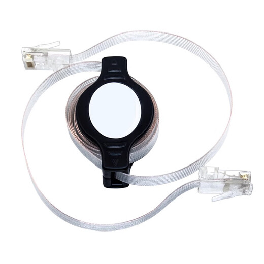 Retractable network cable Category 5e portable flat broadband cable with crystal head network cable 1.5 meters JN-SXWX15