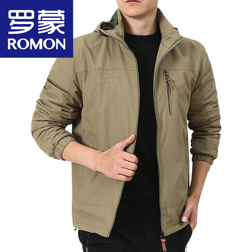 Romon Herrenjacke Herbst und Winter plus Samtjacke Herren Winter Casual Clothes Herren -Top -Kleidung für Männer mittleren Alters Dicke 9898 [Schwarz] Abnehmbare Kappe - plus Samt ohne Preis 5xl 200 Spezifikationen (210jin [Jin entspricht ca. 0,5 kg]))