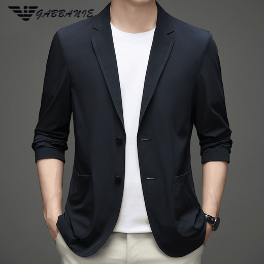 FALAMONE Armani Casual Suit Men's Spring and Autumn Thin Casual Men's Single Jacket Suit Light Green M 170