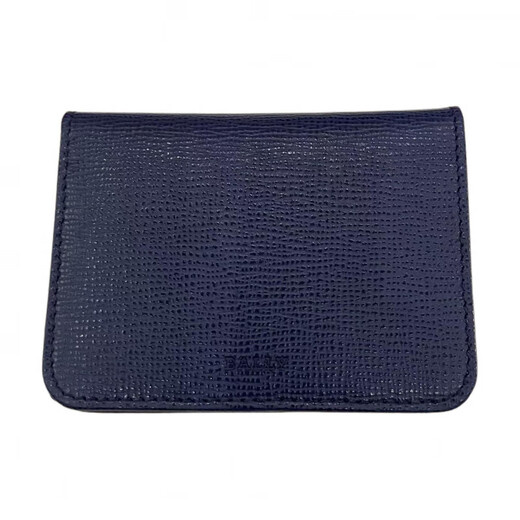 BALLY Classic Women's Cowhide Clutch Wallet Dark Blue Basic Pack (Bag + Dust Bag)