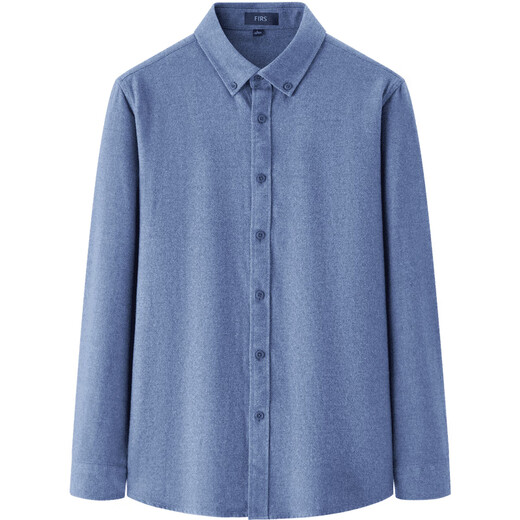 Shanshan cotton + modal brushed thickened long-sleeved shirt autumn and winter warm business casual jacket for young and middle-aged men