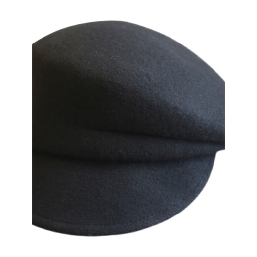 Hanqing mid-summer Japanese ca4 temperament Australian wool hemmed duck top hat youth felt hat newsboy hat knight hat women's autumn milky white adjustable