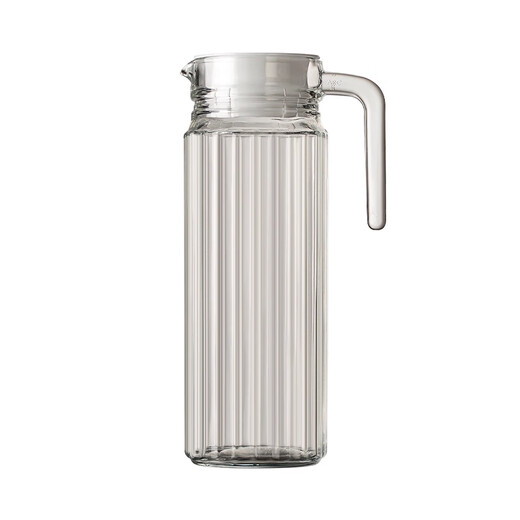 LINGCHEN cold kettle cold water cup household large-capacity high-temperature-resistant food-grade glass cold kettle drink juice jug 1.1L