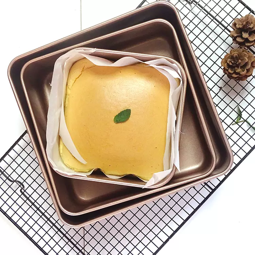 Yusenyi dough roll baking pan dry biscuit pan ancient mold cake for bread oven cake home baking multi-function baking 11-inch deep baking pan-double glossy oilcloth (cut)
