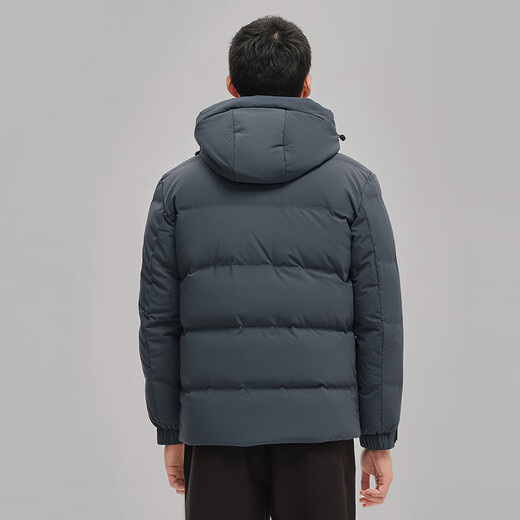 海澜之家羽绒服男25新款运动连帽外套男冬季 藏青7C L 175/92A 推荐137~150斤