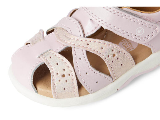 Stride riteStride Rite Unisex Kids SRT Xena Sandal, Pink Pink 6 Wide Little Kid