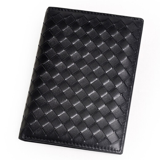 Yvongo Yunge Sheepskin woven passport bag multi-function storage passport clip protection case ID bag card bag men and women genuine leather cowhide new product