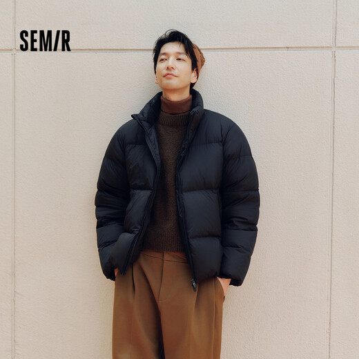 Semir Easy Down丨Down Jacket Men's Winter Three-Proof Jacket 90 Down Thick Stand Collar Bread Jacket 109724113102