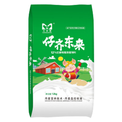 Dainongmeng Feed Qidonglai 12% Pregnancy Core Feed Sow Concentrate Feed to Increase Litter Number Premix Feed One Pack (12kg/pack)