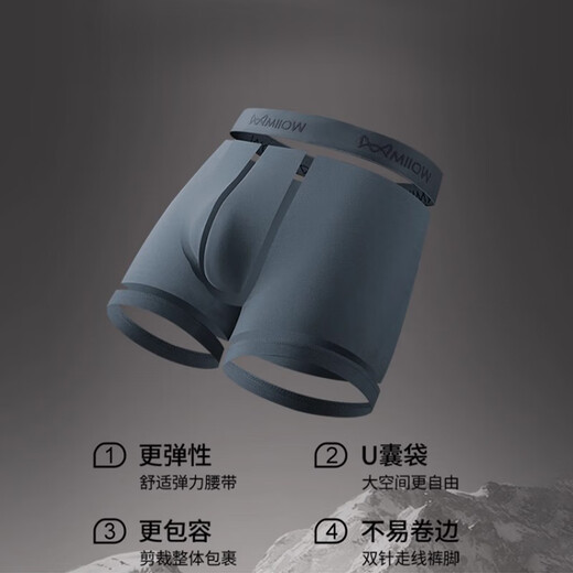 Catman Men's Underwear Men's Pure Cotton 10A Grade Antibacterial Boxer Briefs Loose Breathable Large Size Boys' Boxer Shorts