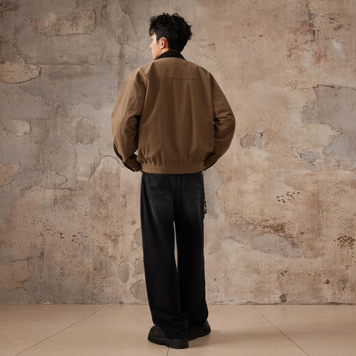 CABBEEN rough corduroy jacket men's spliced suede collar Barn style Detroit retro winter jacket