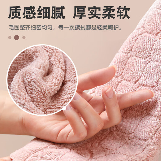 Camellia thickened double-sided hand towel rag dishwashing cloth 30*30cm*2 water-absorbent and lint-free hanging cleaning cloth towel*