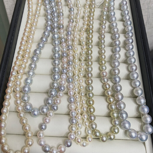 Exclusive hyperlinked seawater Australian white Tahitian earring necklace pendant No. 2 11.8mm Australian white pendant 18k gold diamond slightly 925 silver refined