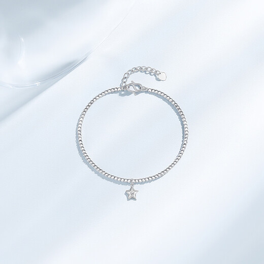Chao Acer Star Platinum Bracelet PT950 Bracelet Explosive Jump Bead Bracelet Birthday Gift for Women Pricing Labor Cost 500 Yuan 4.5g