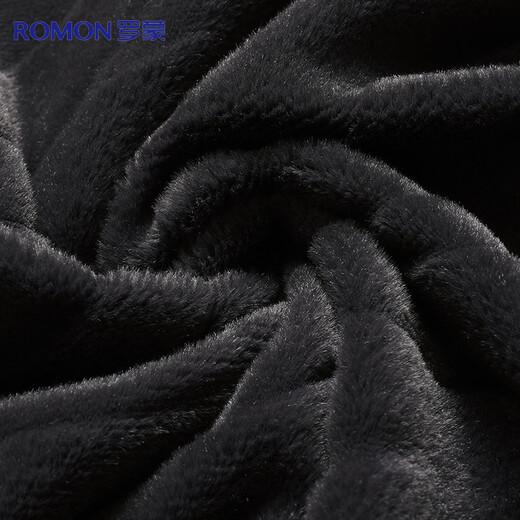 Romon velvet thickening jacket men's autumn and winter business casual executive lapel dad work jacket cotton jacket