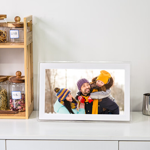 NINTAUS 15.6-inch digital photo frame WIFI mobile phone remote transmission automatic horizontal and vertical IPS high-definition touch screen electronic photo album 10-inch black 32G memory 15.6-inch white 32G memory