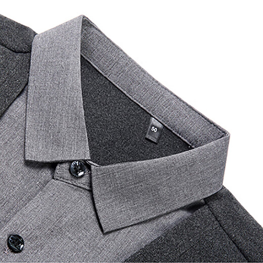 XJSGS international luxury high-end brand men's sweater spring and autumn new fake two-piece casual business sweater bottoming shirt high-end black ready stock XL recommended weight 135-150Jin Jin equals 0.5 kg