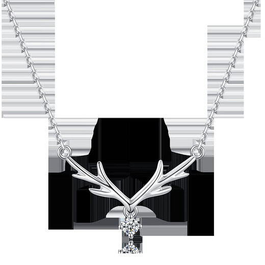 Chow Tai Sang PT950 platinum necklace for women, moissanite diamond necklace, best friend’s Chinese Valentine’s Day gift for girlfriend’s birthday, Yuluyou