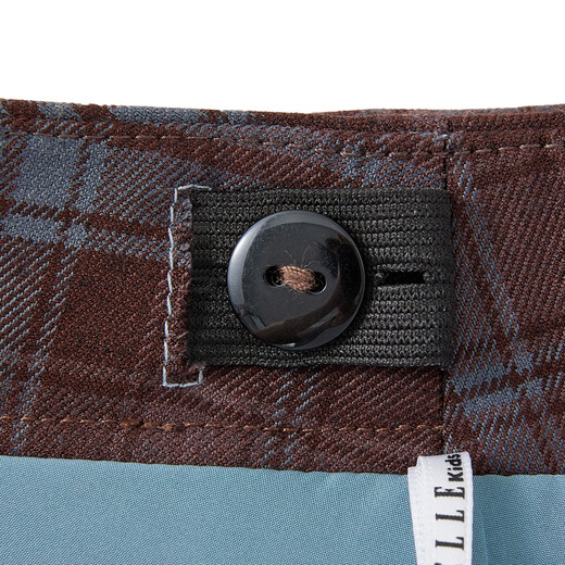 ELLE KIDS retro plaid skirt for girls autumn new college style high waist micro A mid-length skirt