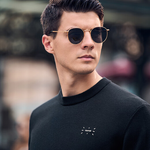 
Mr. Bu Bu Bu Letter Embroidered Lamb Fur T-shirt Autumn Lamb Fur Warm Lamb Sweater Men BF11978 Piano Black S __165