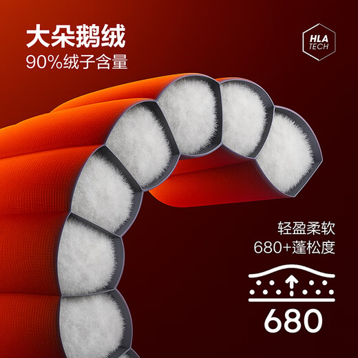 HLA Hailan House Coat Men's Double-sided Wool Removable Liner Goose Down Jacket Winter HWDAD4J011A Black 11 S 165/84A Recommended 114~124Jin Jin equals 0.5 kg