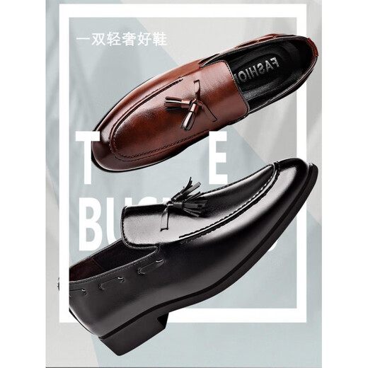 Cartelo Crocodile (Cartelo) Mat Suit Chaussures en cuir masculin Plat de moule à plat Men Flatung Formal Youth Pointed Toed Chaussures de mariage décontractées Spring and Automne Beans 9923 Matte noir 38