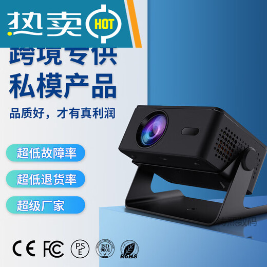 CC New 4K Smart Projector Home Office Conference Ultra-clear Daytime Direct Projection Black (Android Model) US Standard