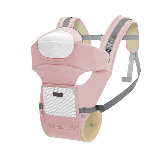 Omenwei baby carrier waist stool baby walking baby holding artifact front hug type multifunctional four-season universal baby carrier cherry blossom pink