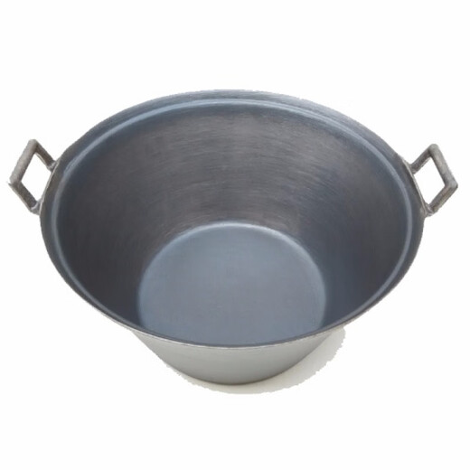 FANCYCHIC Lu Chuan olla de hierro olla de sopa olla de estofado olla caliente fondo plano engrosado y profundizado sin recubrimiento antigua cocina de inducción de arrabio nuevo producto olla de sopa extra pesada espesada y profundizada + tapa de hierro 40 cm