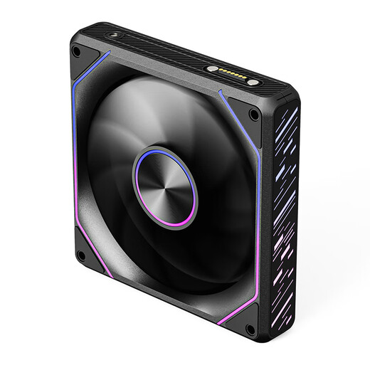 爱国者（aigo）星璨岚月PRO 黑色反叶三联包 ARGB灯效 神光同步 机箱风扇12CM 免理线磁吸拼接 PWM温控