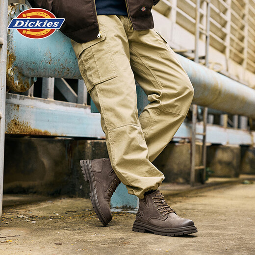 Dickies Martin Boots Herrenstiefel 2025 Herbst- und Winterstiefel Herren hohe Top Retro Trendy Work Stiefel Dicke Sohle Erhöhung Herrenschuhe Maillard Brown 40 [Einen Größe größer, geeignet für Sportschuhe 41]
