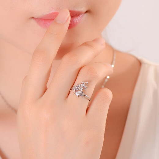 Yuan Shengfu's new PT950 premium Phoenix platinum ring, women's live dignified and elegant platinum ring, 2.75 grams