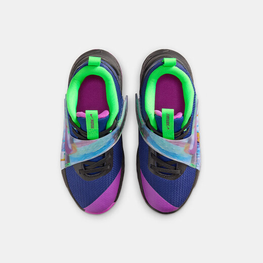 NIKE Nike children's shoes boys' basketball shoes TEAM HUSTLE easy to put on and take off Velcro children's sports shoes for children