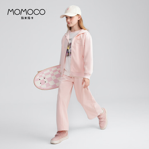 Mamimaca Momoco Girls Set осенняя одежда детская одежда детская спортивная набор мода с двумя частями розовый 140