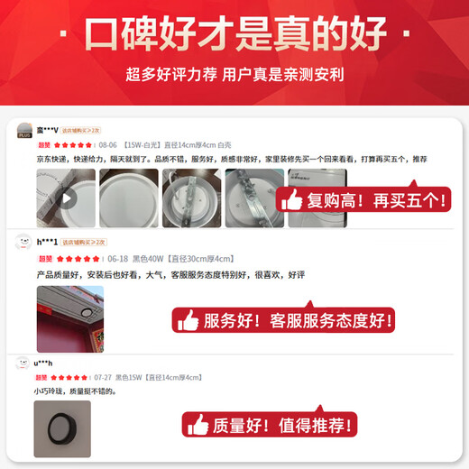 Biuyum ultra-thin surface-mounted downlight, round LED small ceiling installation, ceiling light, aisle light, entrance corridor, entrance ceiling spotlight, black-15W-neutral light