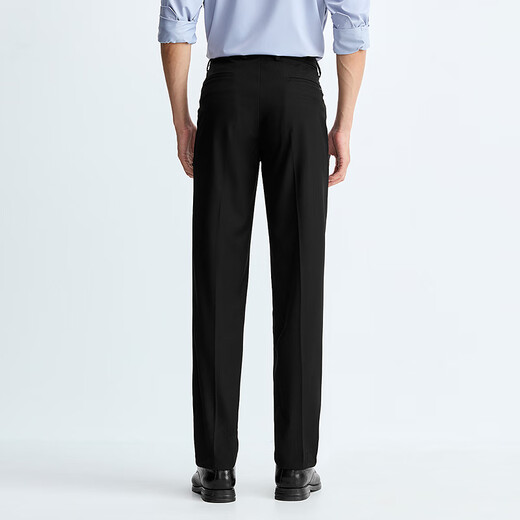 Heilan House (HLA) Men's 25 New Style Light Business Fashion Commuting Embroidered Slim Pants Men's Autumn Black 29 38 180/96A Recommended 181~190 Jin Jin equals 0.5 kg