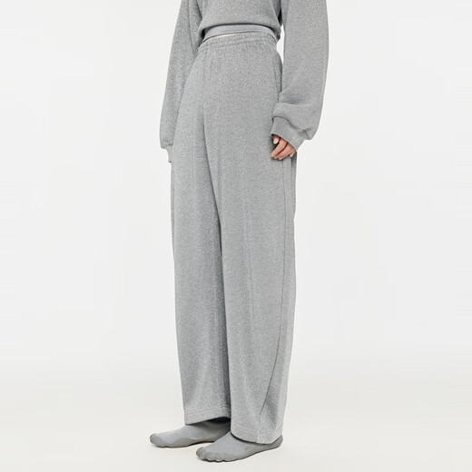 JNBY/Jiangnan cloth clothes spring and autumn fine flash banana casual trousers for women cotton blended banana trousers 5O9E14140 040/Silver gray XS