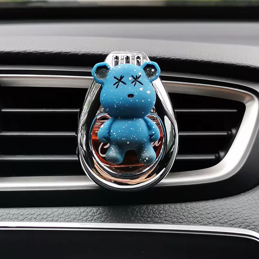 Yusenyi Violent Bear Car Perfume Car Aromatherapy Car Air Conditioning Vent Decoration Car Interior Decoration Long-lasting Light Fragrance Cologne-Purple Violent Bear Cologne-Purple Violent Bear